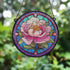 Peony Stained Glass Effect Suncatcher